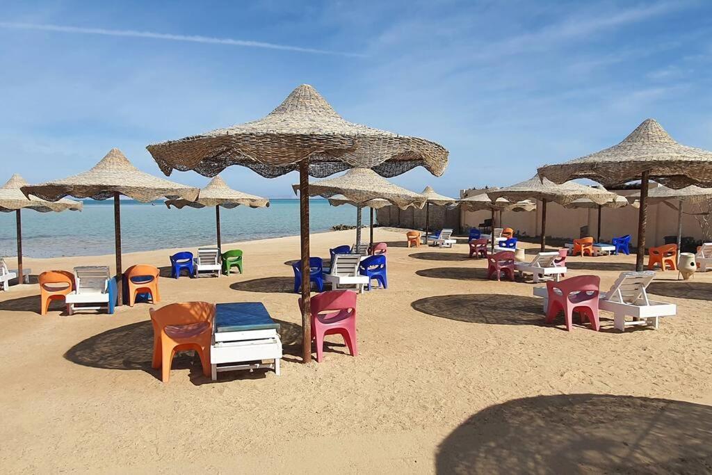 Casablanca Beach Direct Sea View Tow Bedroom Apartment Hurghada Exterior foto